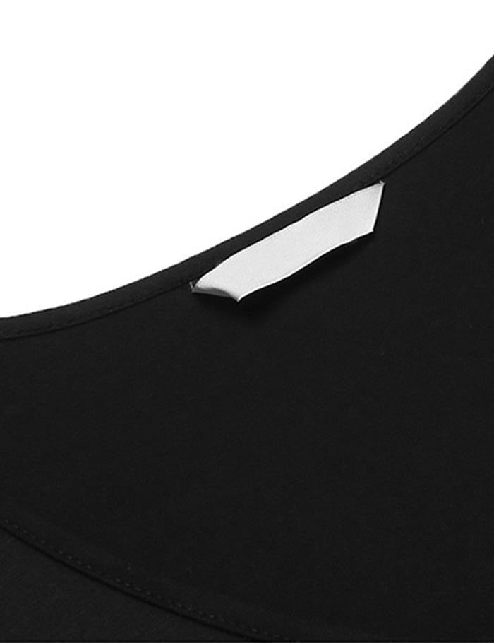 A-Line Loose Asymmetrical Hem Sleepshirt