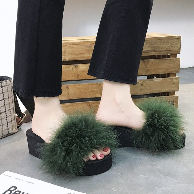 Fluffy Fur Slippers