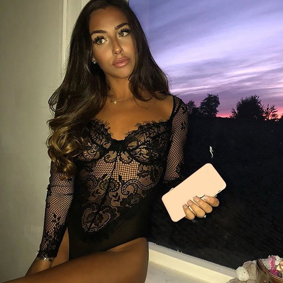 See-through Bodycon Bodysuit