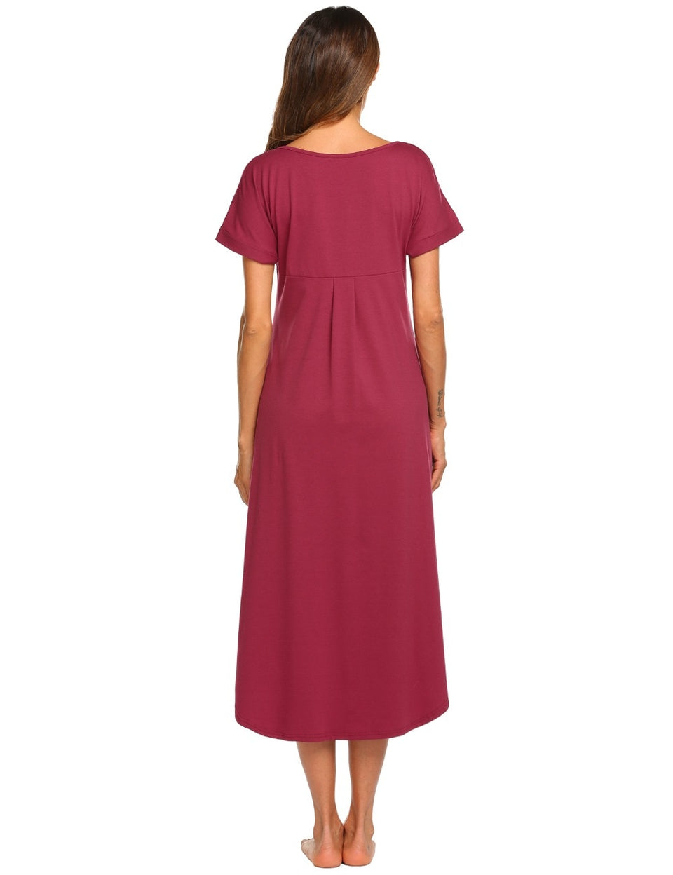 A-Line Loose Asymmetrical Hem Sleepshirt