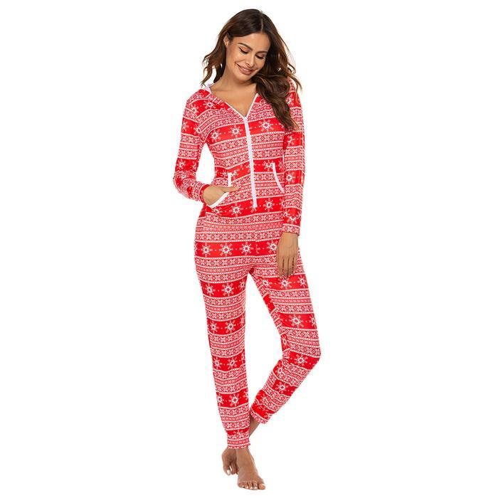 Christmas Onesies Long Sleeve O-Neck Printed Pajama