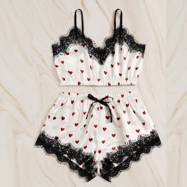 Hearts on cloud Cami set
