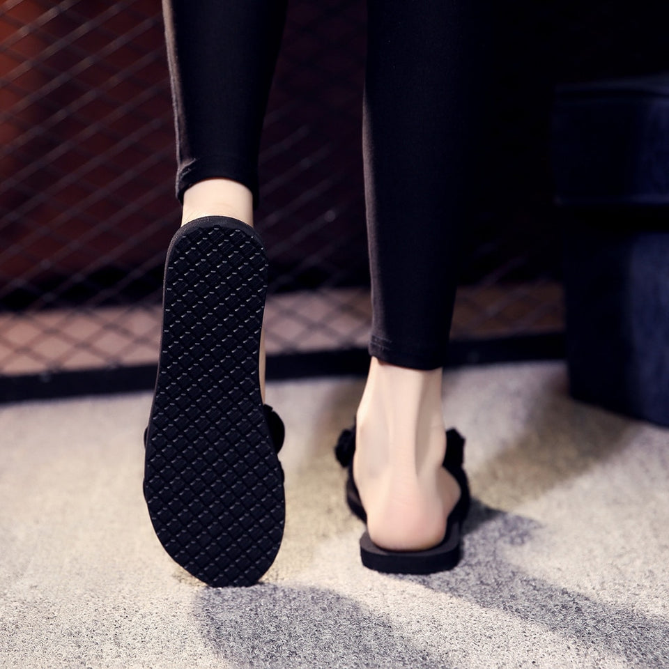 Bohemian Flower Flat Slippers