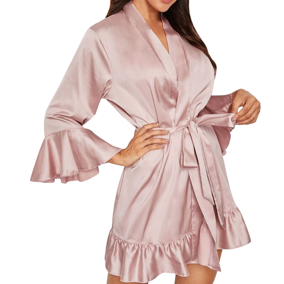 Satin Lace Kimono