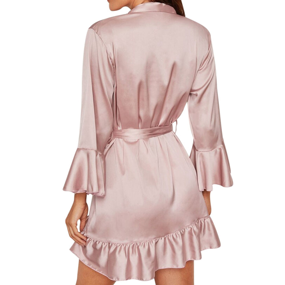 Satin Lace Kimono