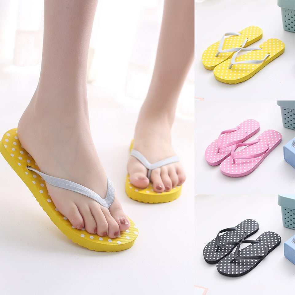 Summer Dot Beach Anti-slip Flip Flops