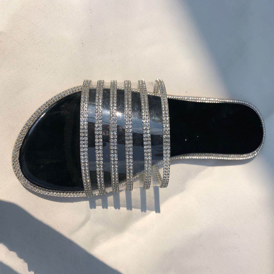 Glitter Rhinestones Women Slippers