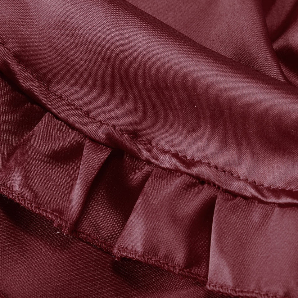 Wine Satin Cami set