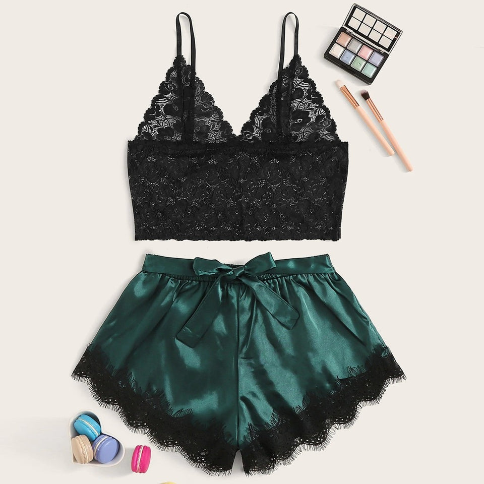 Bow with my Mesh Cami set