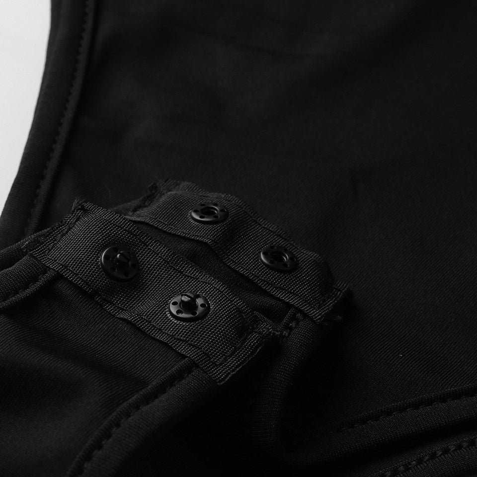 Mesh Sleeve Push Up Bodysuit