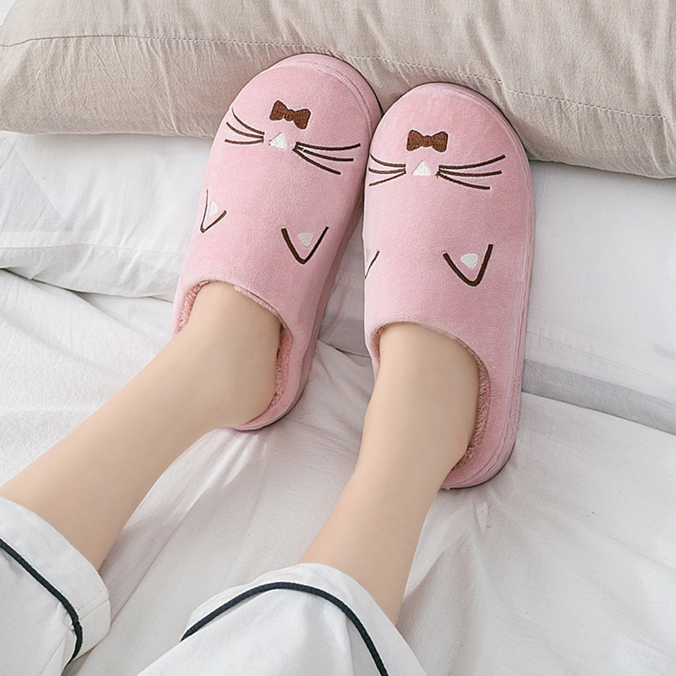 Warm Cartoon Non-slip Home Slippers