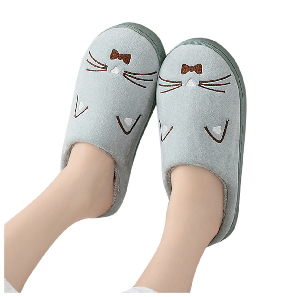Warm Cartoon Non-slip Home Slippers