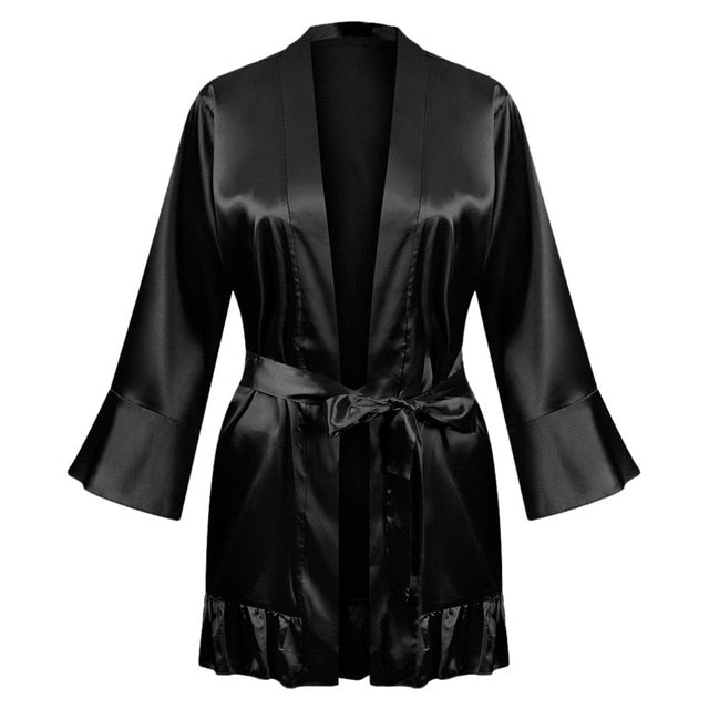 Silk Kimono Robe/Bathrobe
