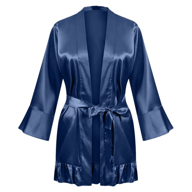 Silk Kimono Robe/Bathrobe