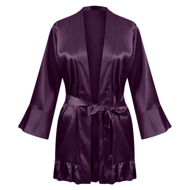 Silk Kimono Robe/Bathrobe