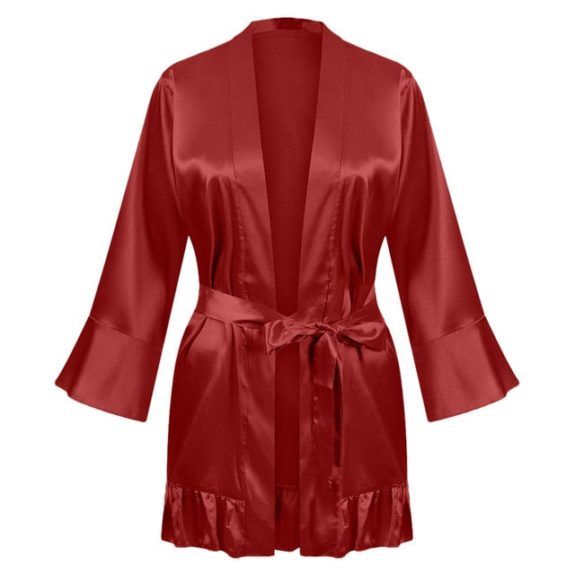 Silk Kimono Robe/Bathrobe