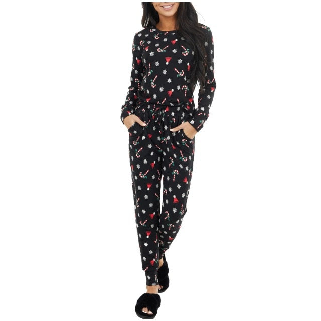 Christmas Pocket Long Sleeve Pajama