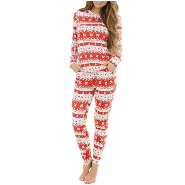Christmas Pocket Long Sleeve Pajama