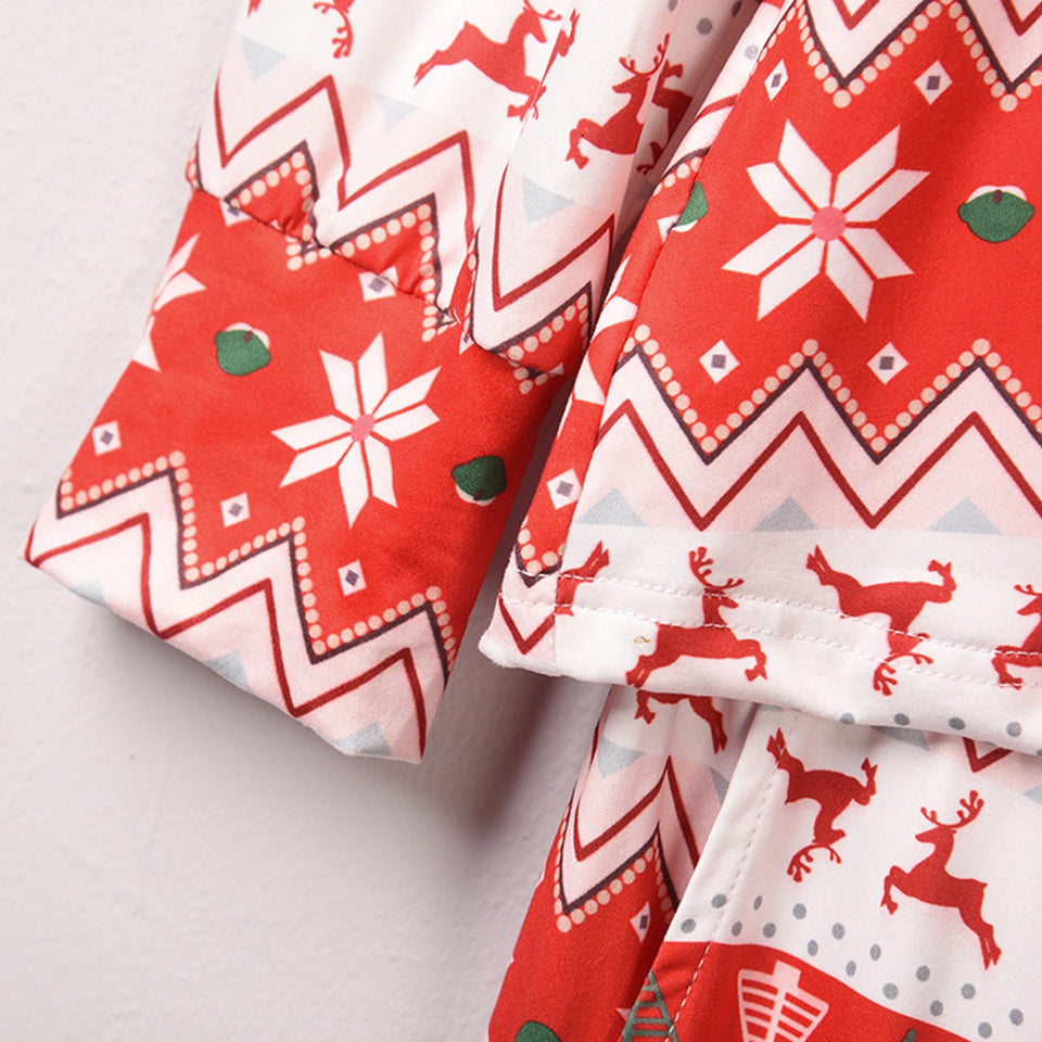 Christmas Pocket Long Sleeve Pajama