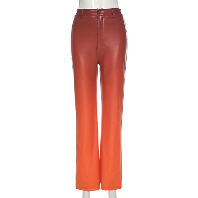 Ombre Faux Leather Pants