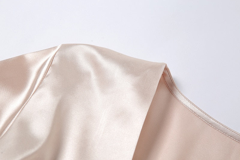 Chic Lantern Sleeve Smooth Top