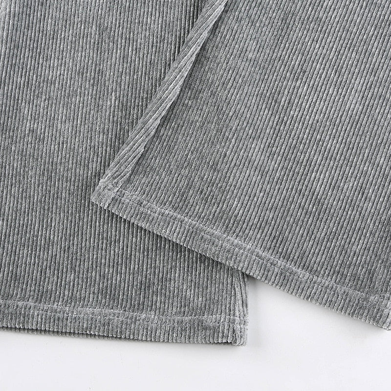 Skinny Casual Corduroy Trousers