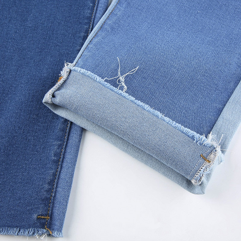 90s Contrast Patchwork Denim
