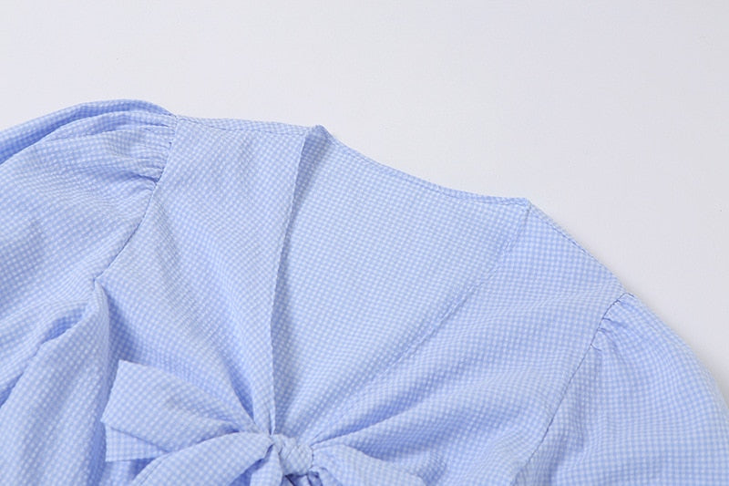 Puff Short Sleeve Mini Summer Dress