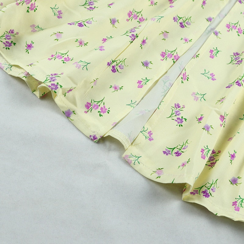 Floral Printed Split Dress