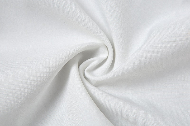 Shirred White Puff Sleeve Top