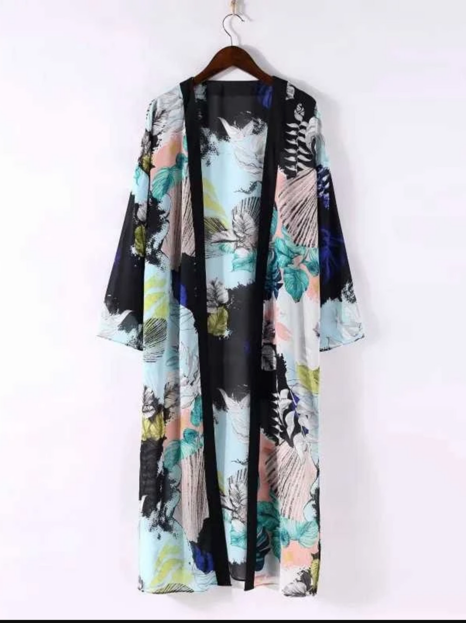 Boho Floral Printed Kimono