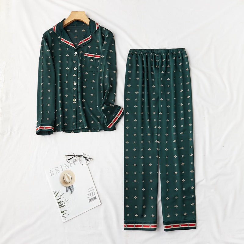 Chic Lapel Pajama Set