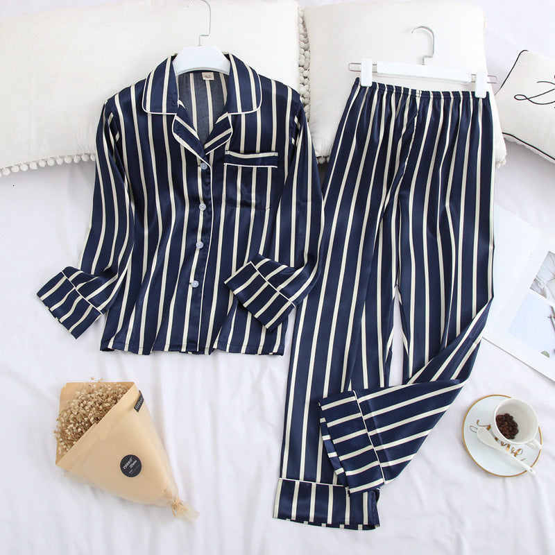 Long Sleeve Silk Pajamas
