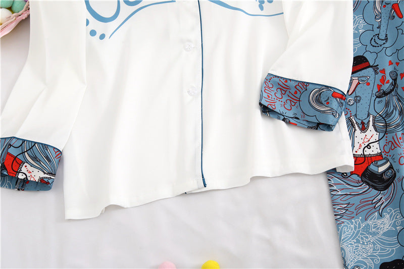 Long Sleeve Satin Pajama set
