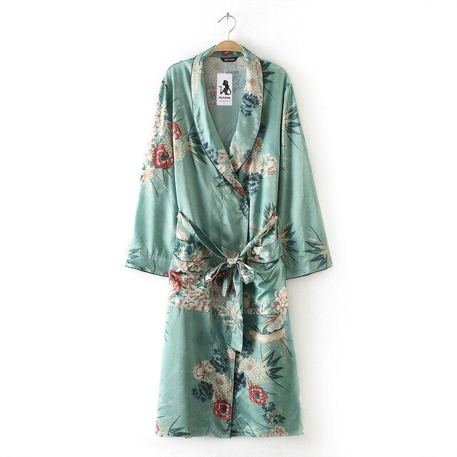 Floral Print Chiffon Kimono