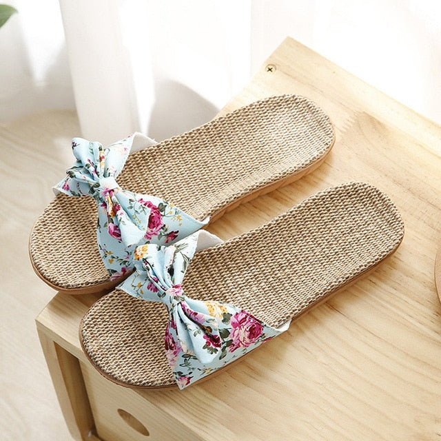 Floral Beach Slippers