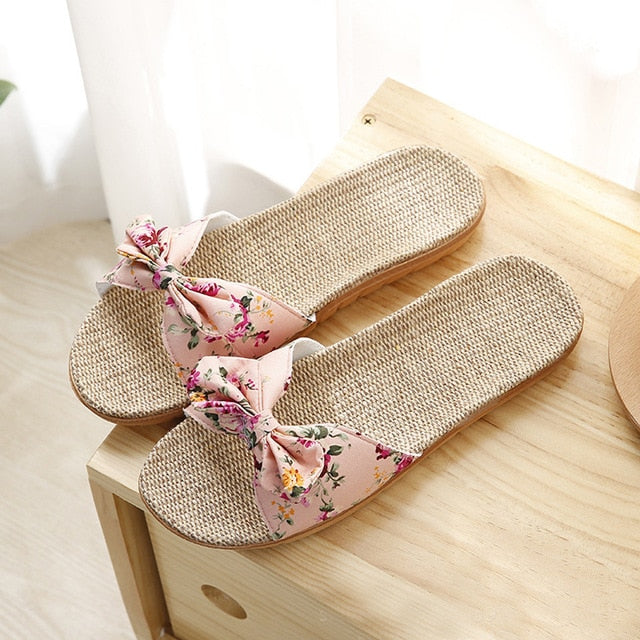 Floral Beach Slippers
