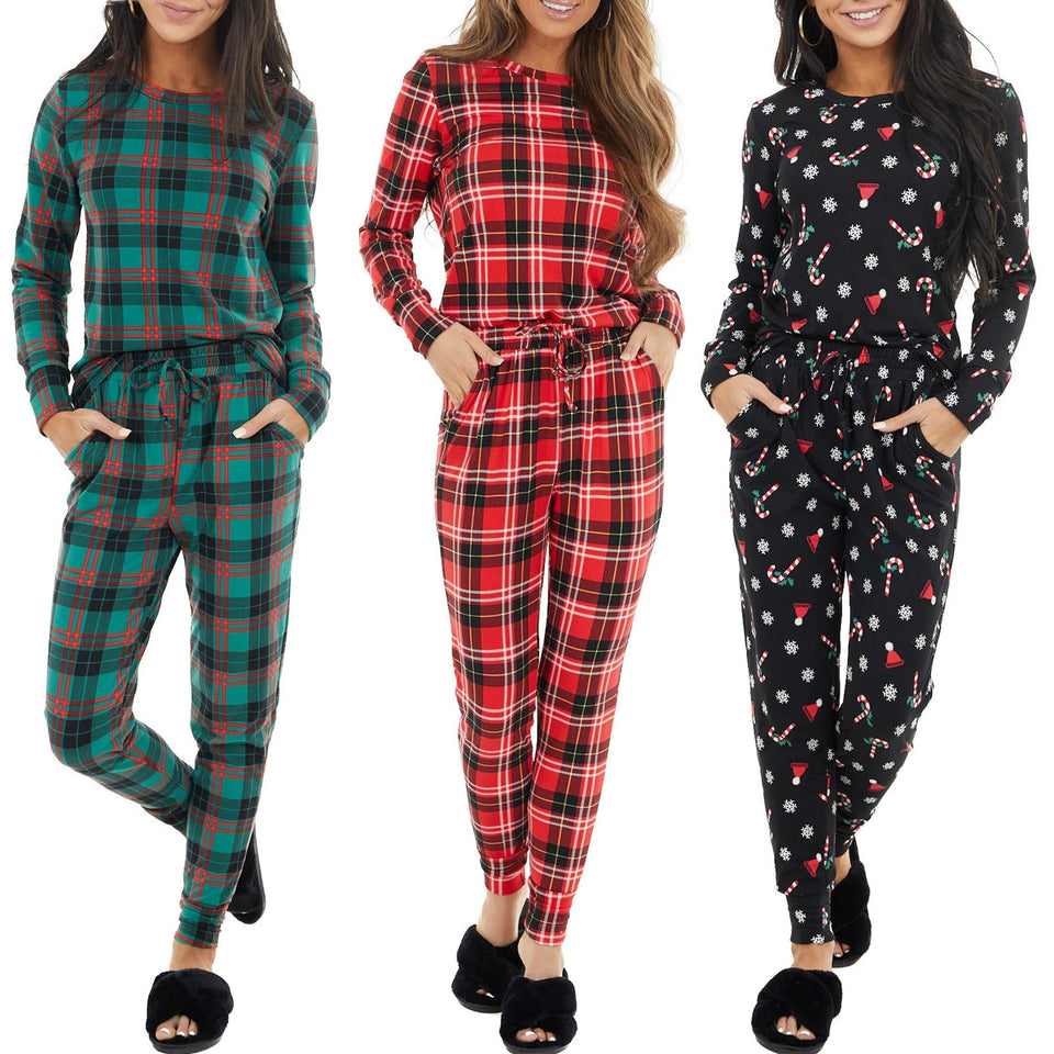 Christmas Pocket Long Sleeve Pajama